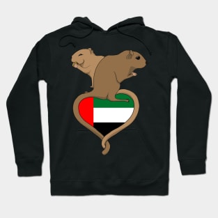 Gerbil United Arab Emirates UAE (dark) Hoodie